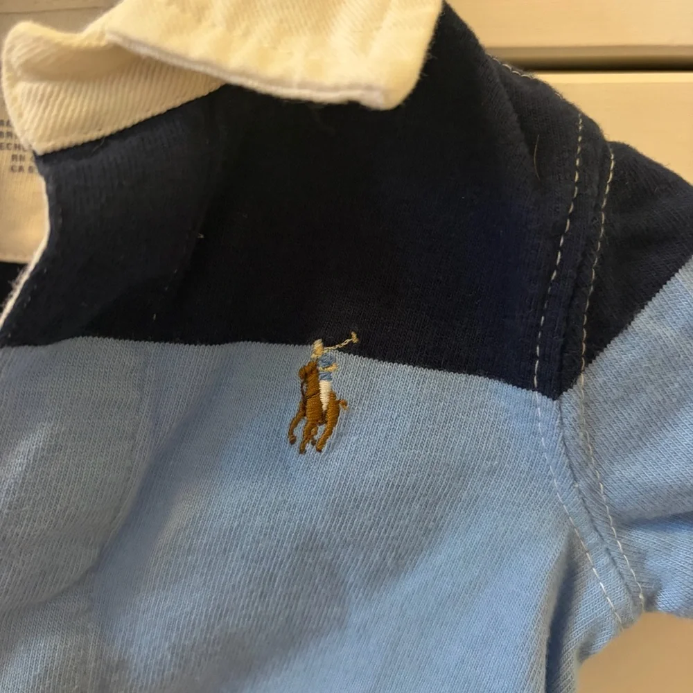 Ralph Lauren Block Stripe Romper Size 3 Months